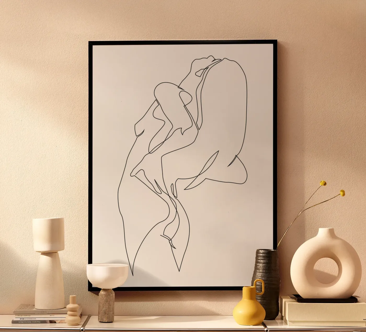 One line nude - E5 Poster von Addillum