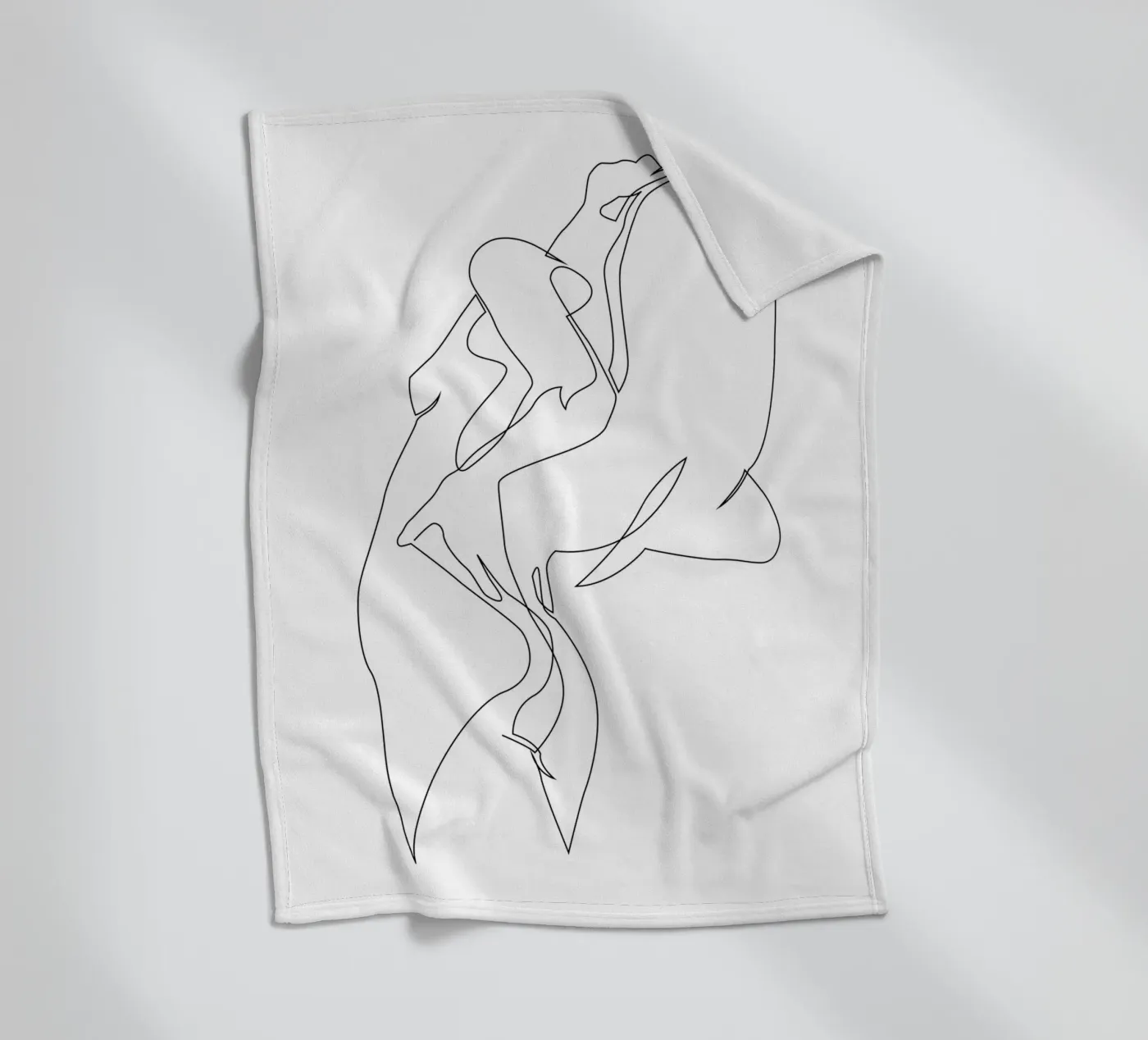 Einzeiler nackt - E5 Fleecedecke von Addillum