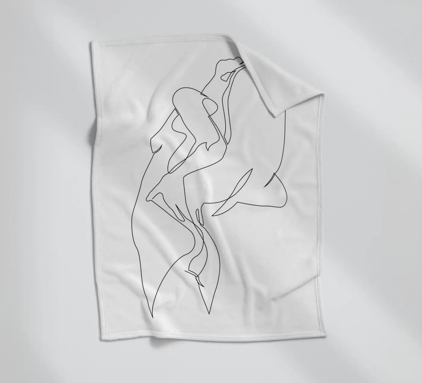 Naakt in één regel - E5 fleecedeken van Addillum