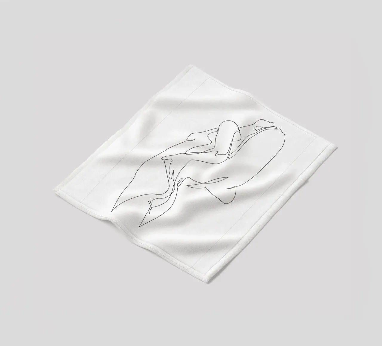 Einzeiler nackt - E5 Fleecedecke von Addillum