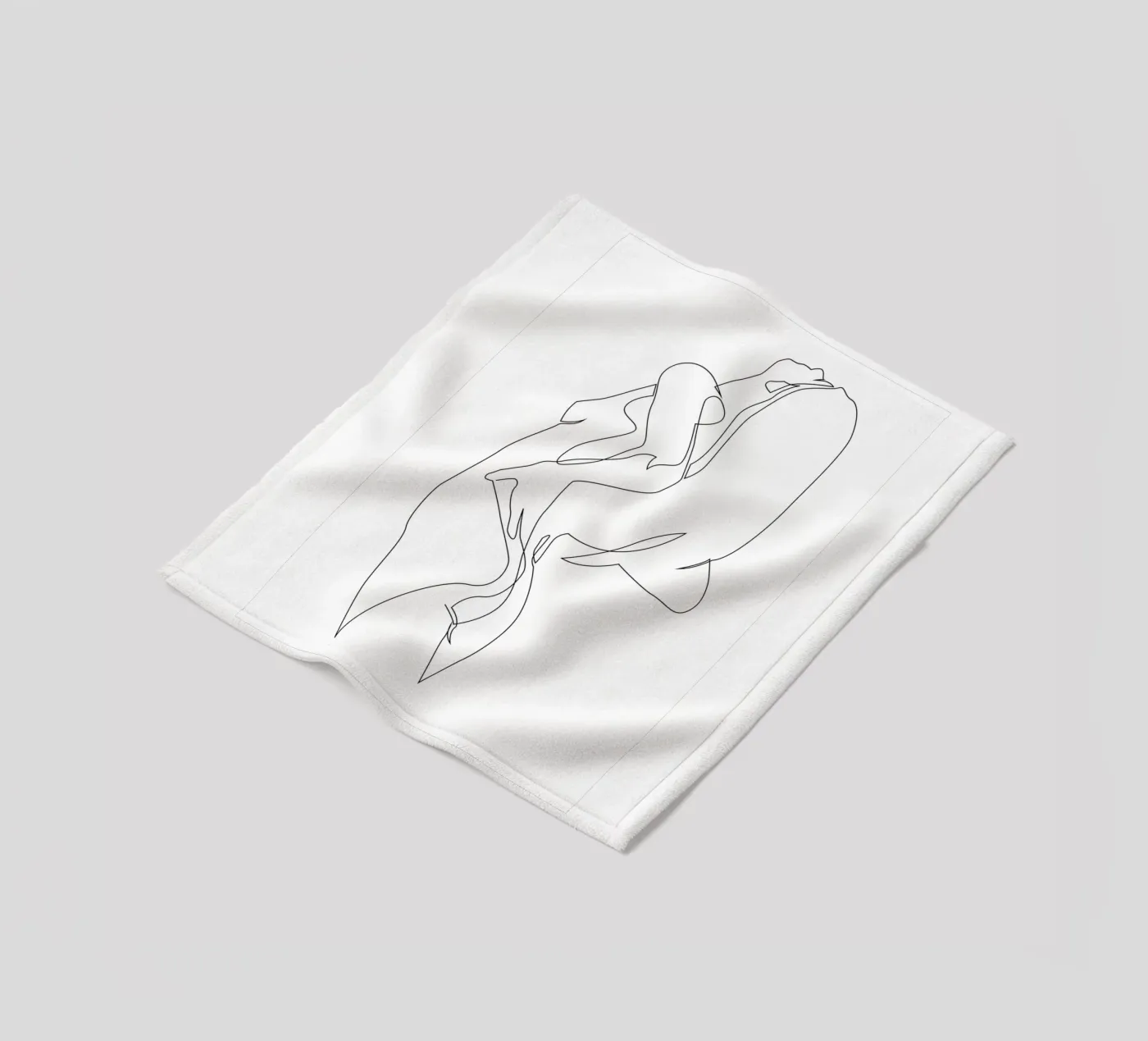 Naakt in één regel - E5 fleecedeken van Addillum