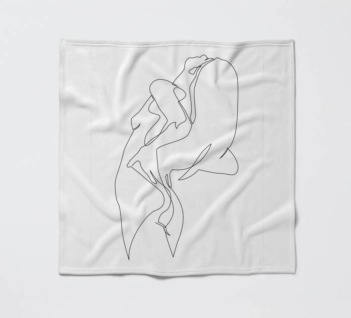 Naakt in één regel - E5 fleecedeken van Addillum