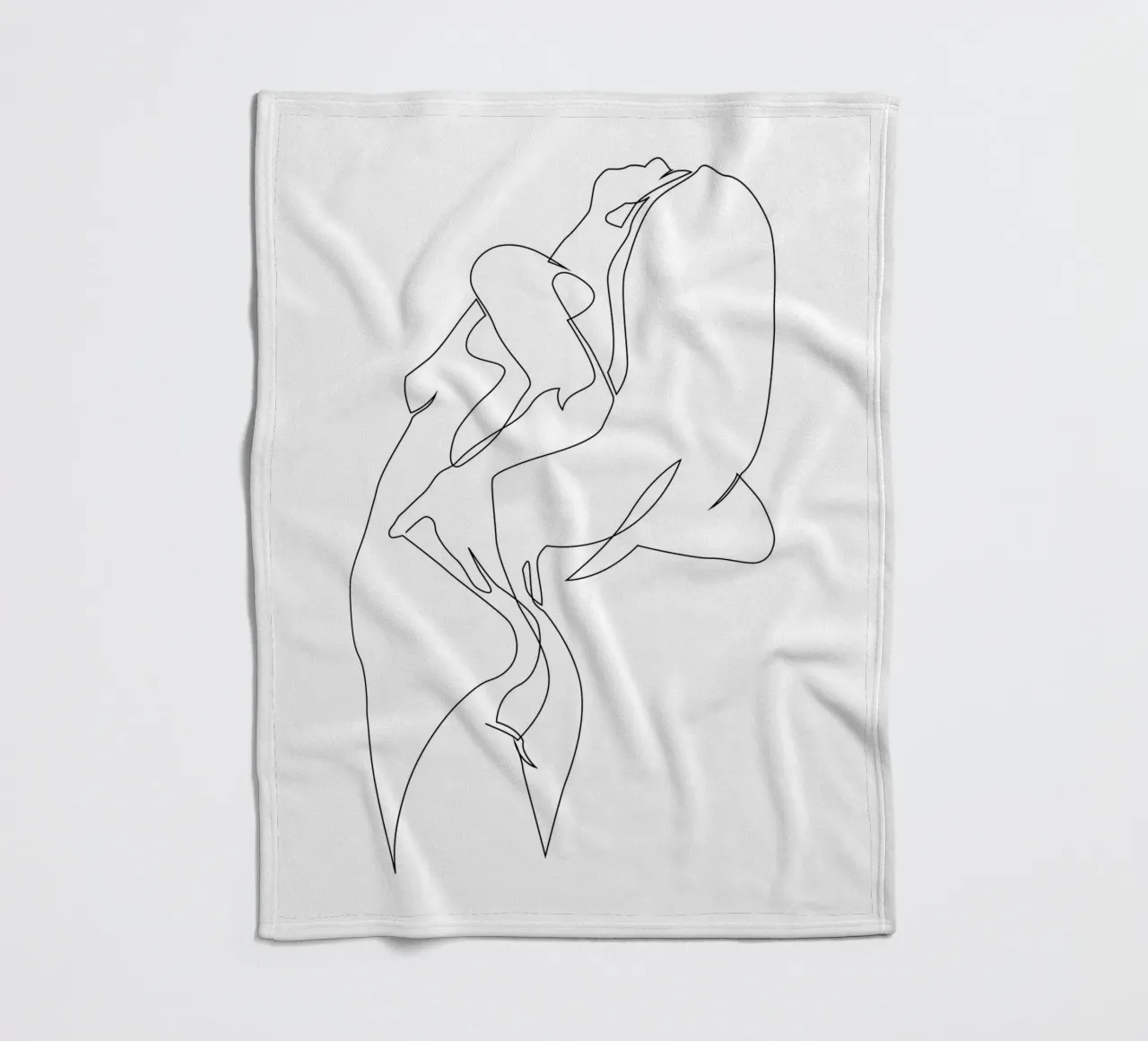 Einzeiler nackt - E5 Fleecedecke von Addillum