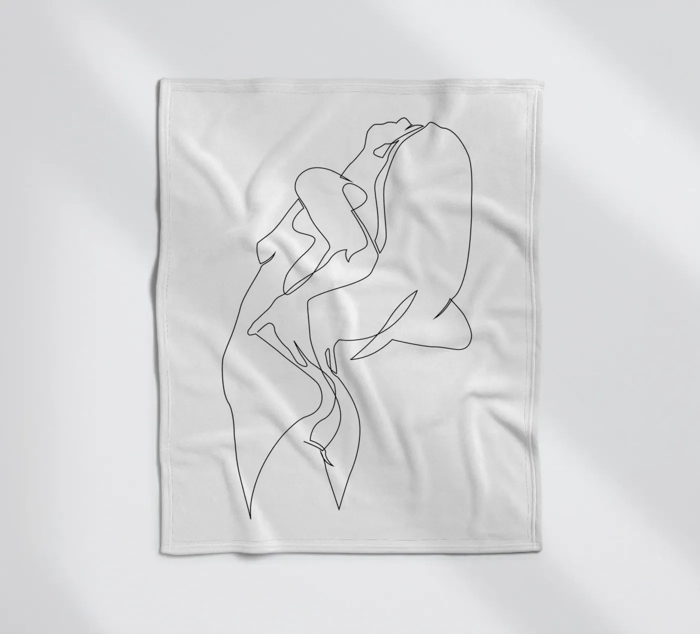 Naakt in één regel - E5 fleecedeken van Addillum