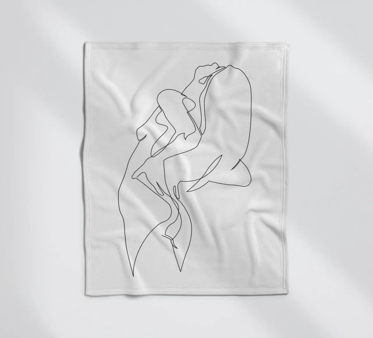 Einzeiler nackt - E5 Fleecedecke von Addillum