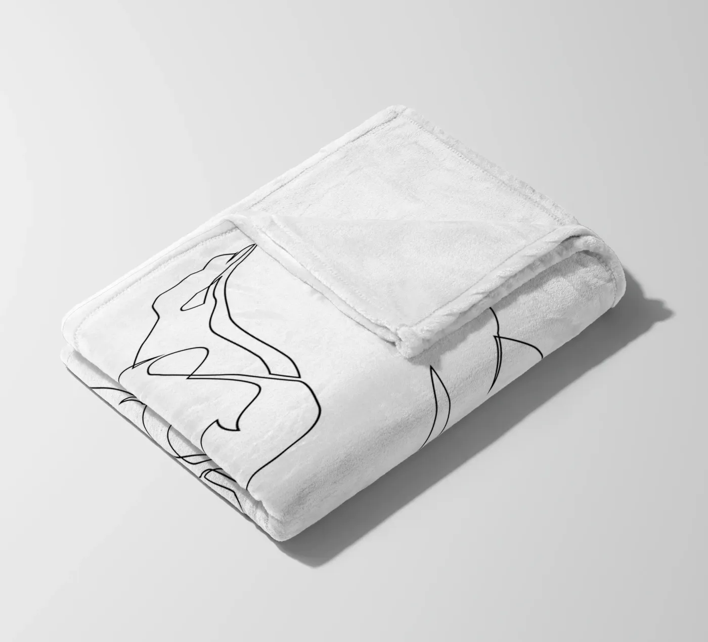 Naakt in één regel - E5 fleecedeken van Addillum