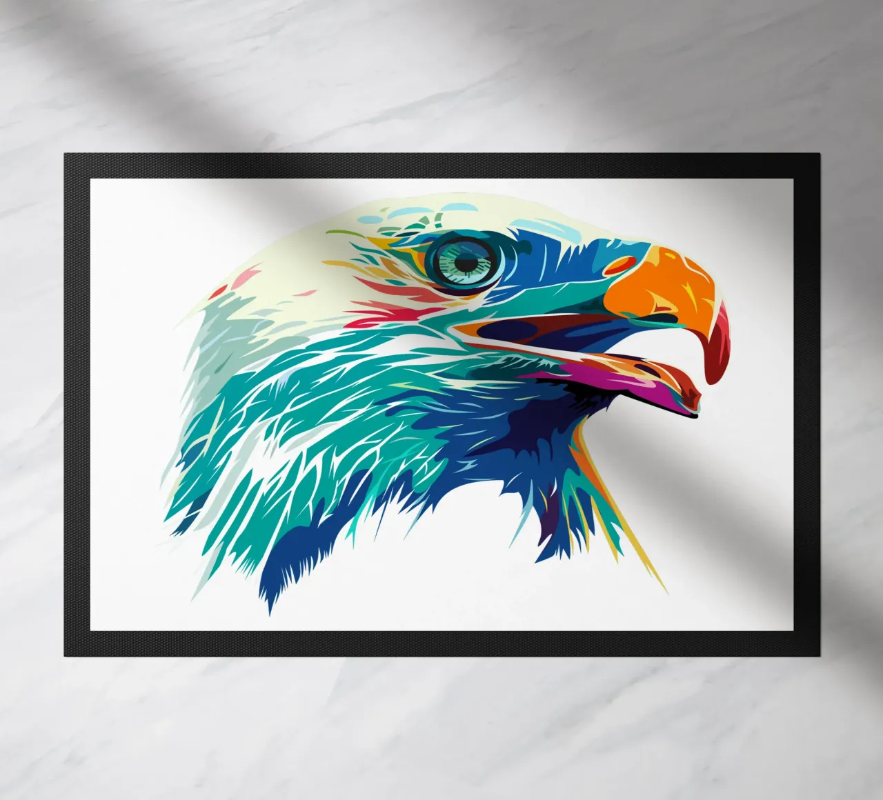 Blue Eagle doormat by Unique Urban Life