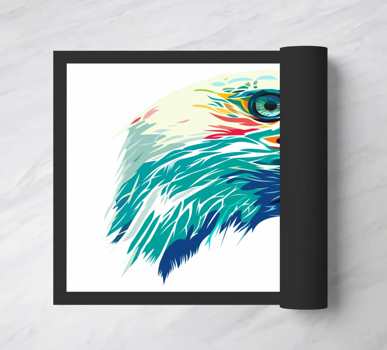 Blue Eagle doormat by Unique Urban Life