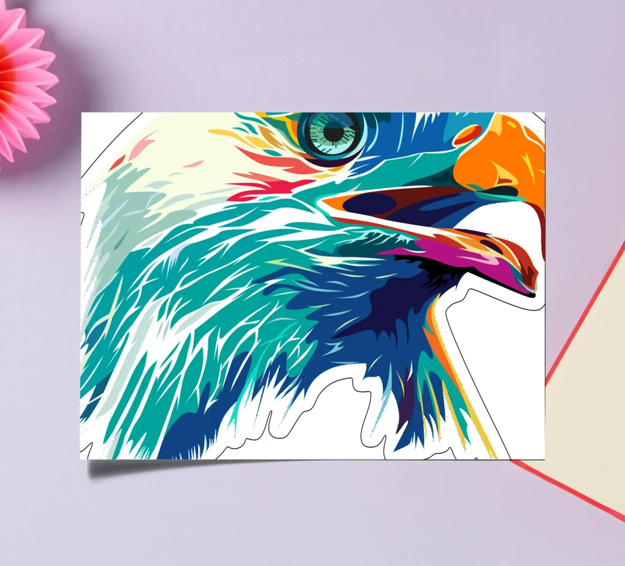 Blue Eagle sticker sheet by Unique Urban Life