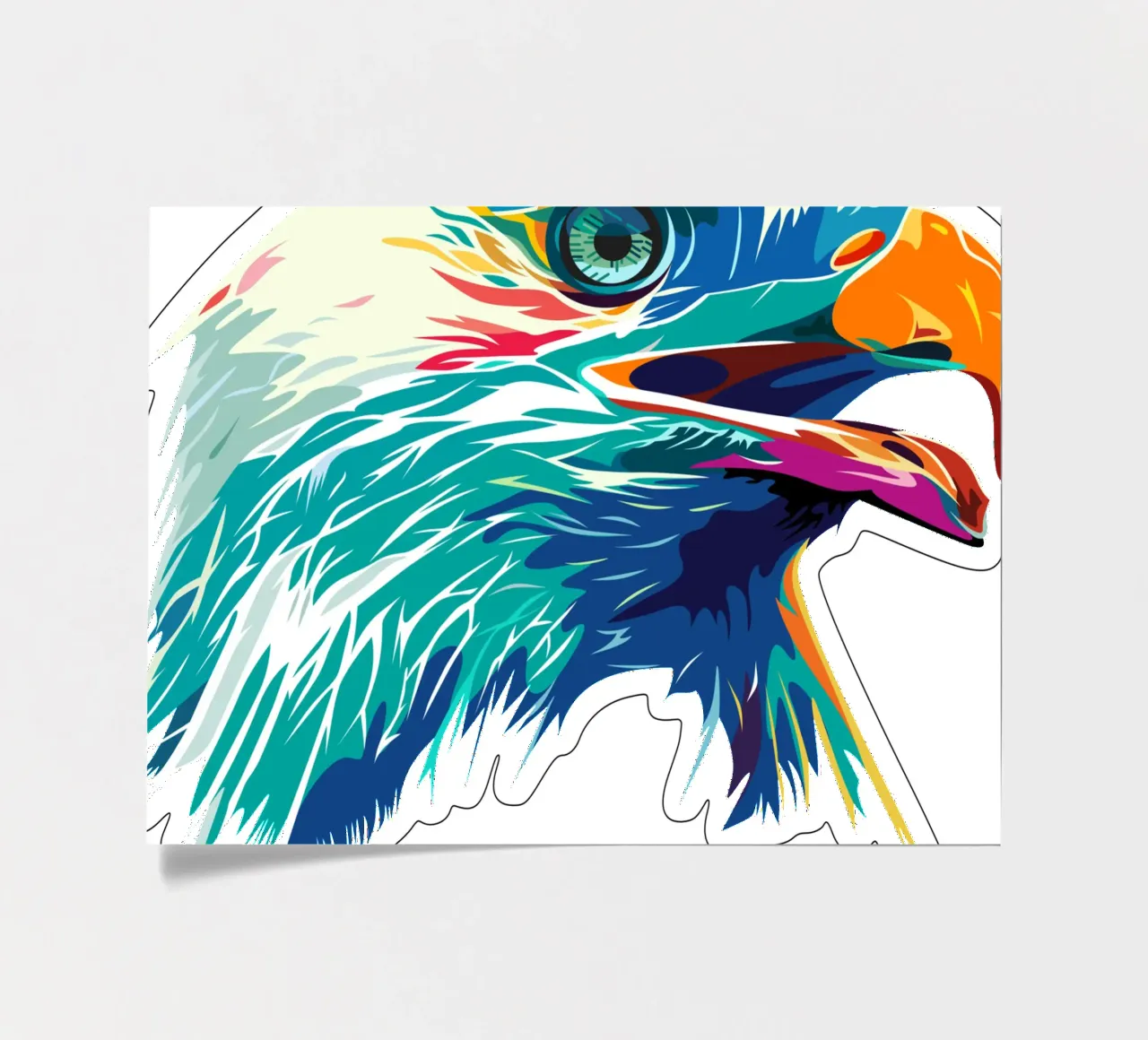 Blue Eagle sticker sheet by Unique Urban Life