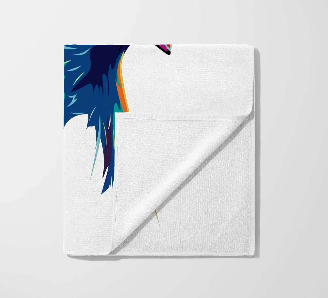 Blue Eagle beach towel by Unique Urban Life