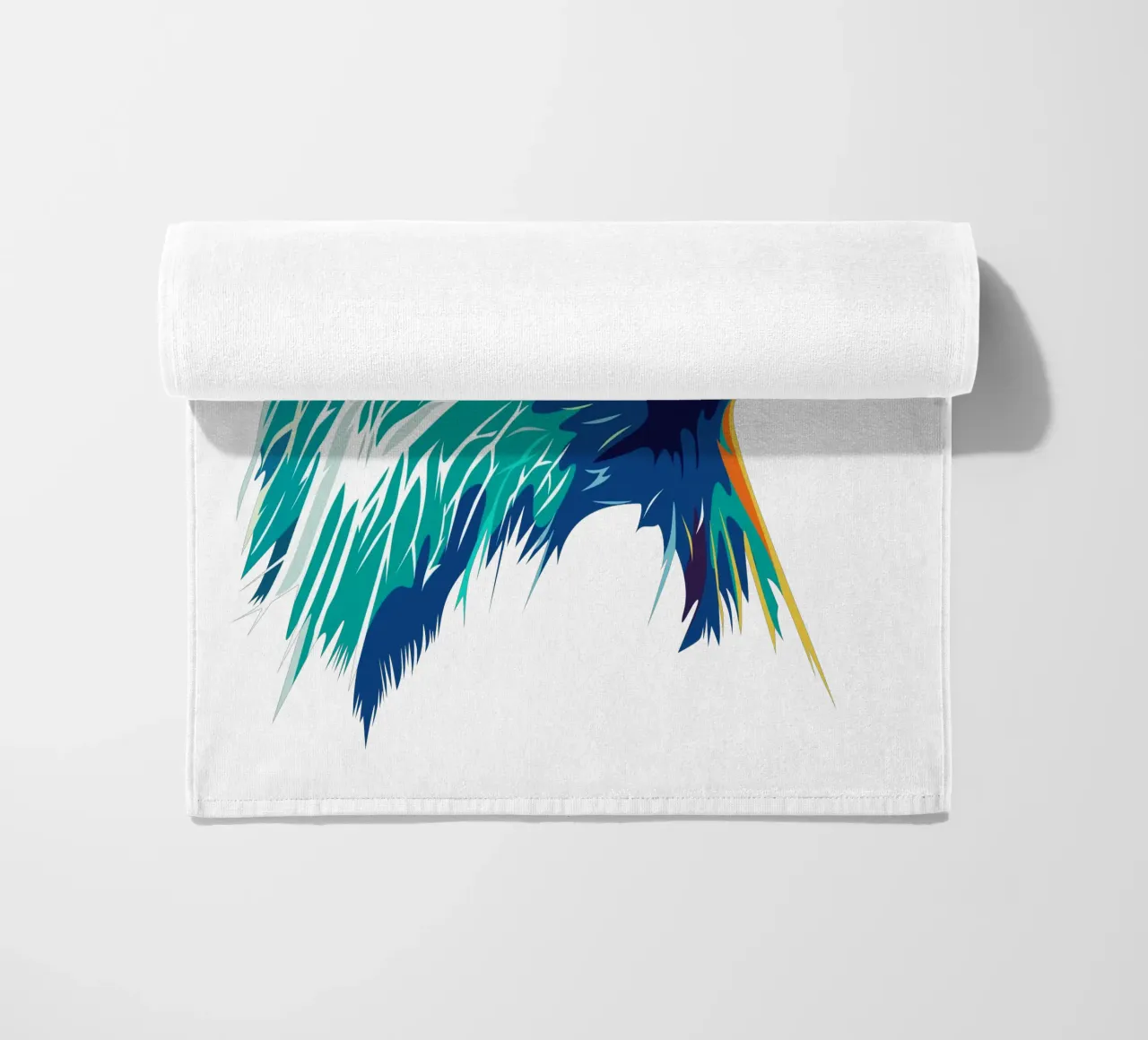 Blue Eagle beach towel by Unique Urban Life