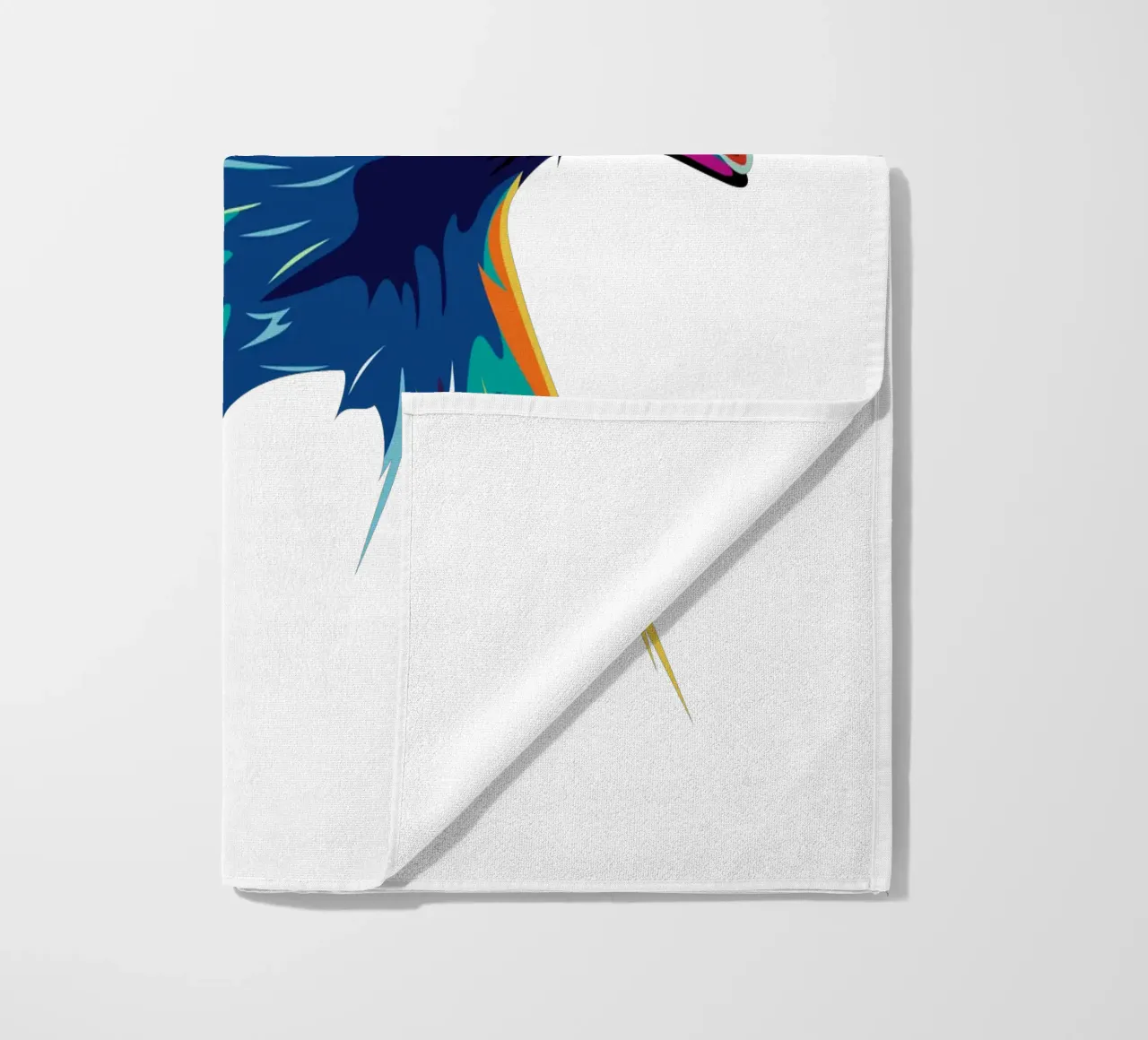 Blue Eagle beach towel by Unique Urban Life