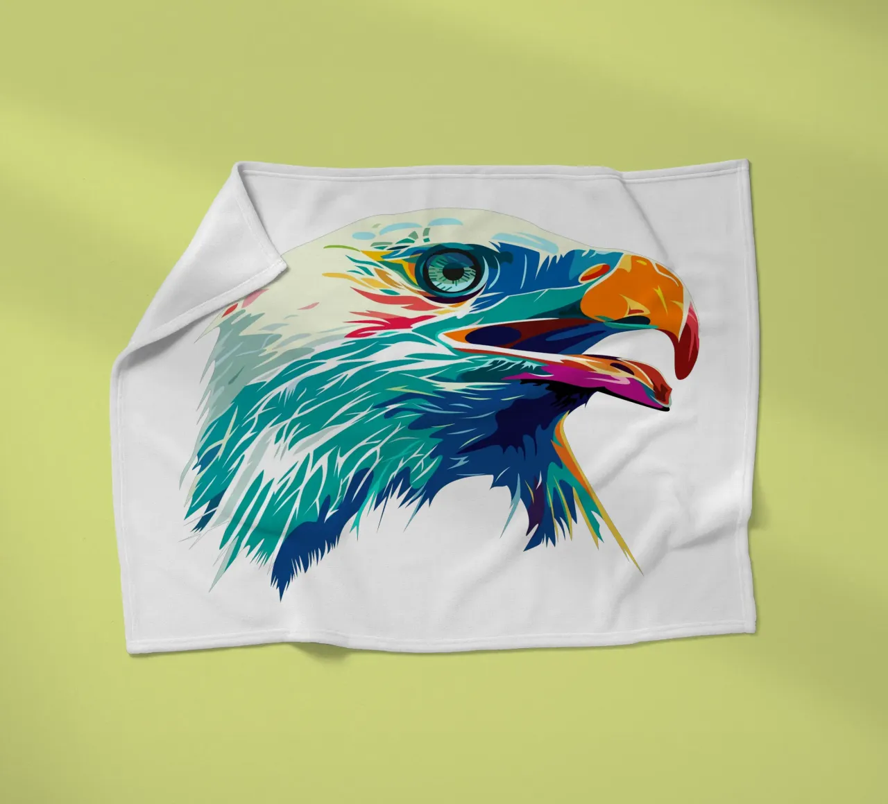 Blauwe Adelaar fleecedeken van Unique Urban Life