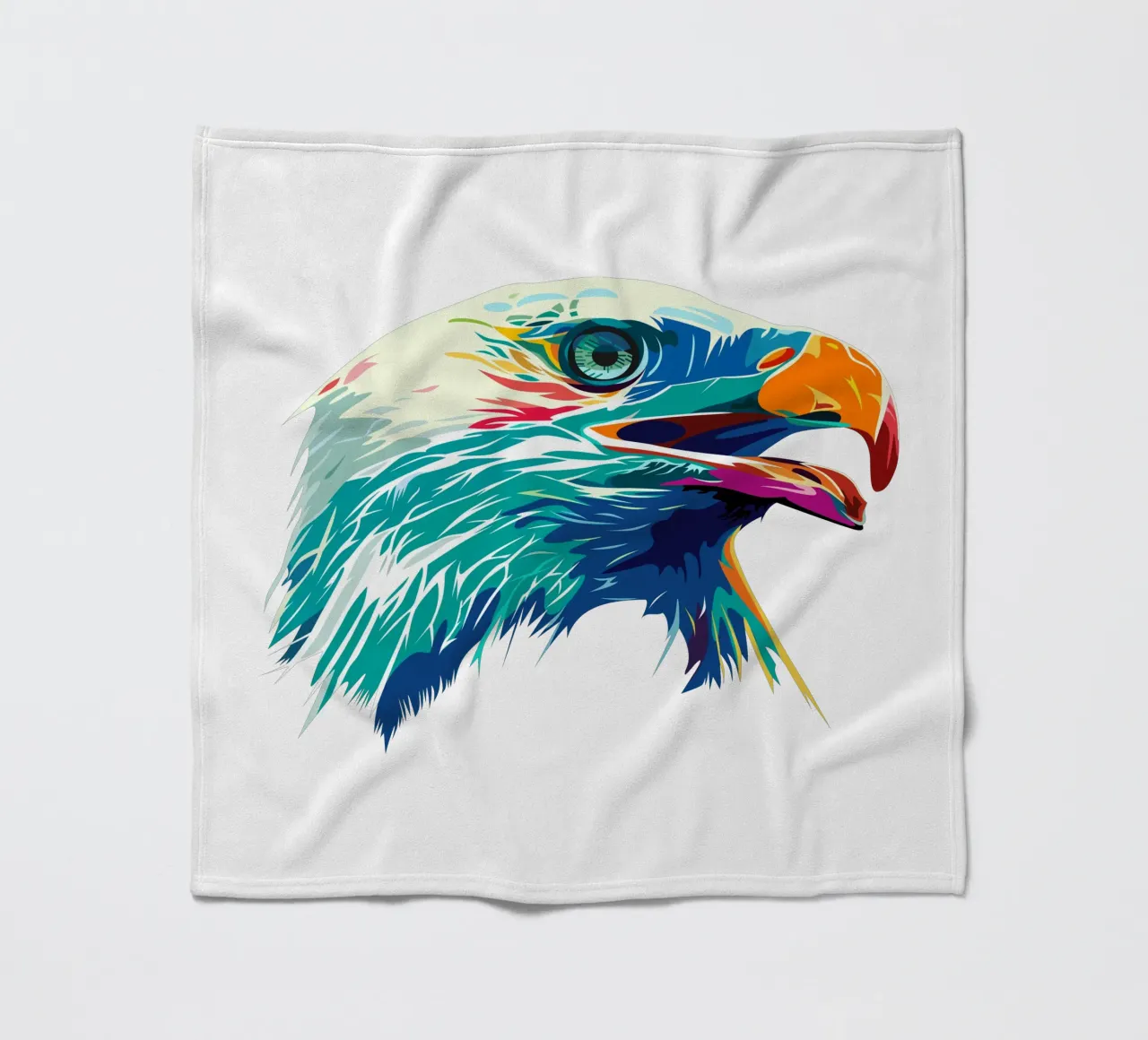 Blauwe Adelaar fleecedeken van Unique Urban Life