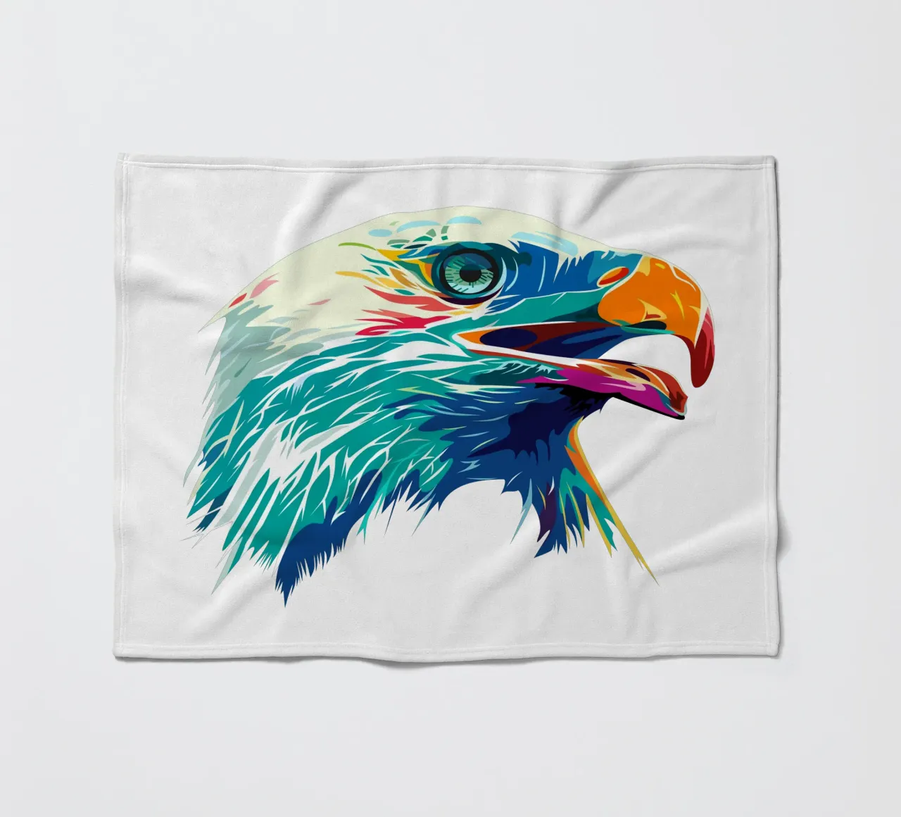 Blauwe Adelaar fleecedeken van Unique Urban Life