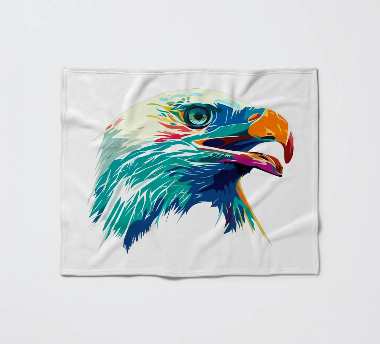 Blauwe Adelaar fleecedeken van Unique Urban Life