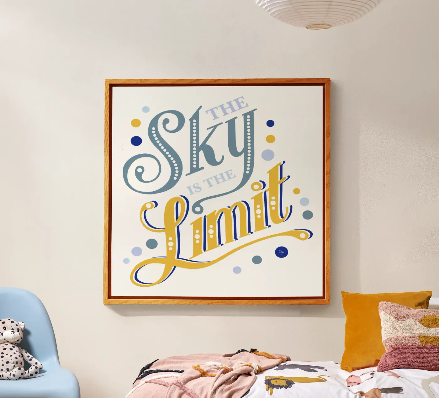 The Sky is the Limit quote acrylic glass by Martina