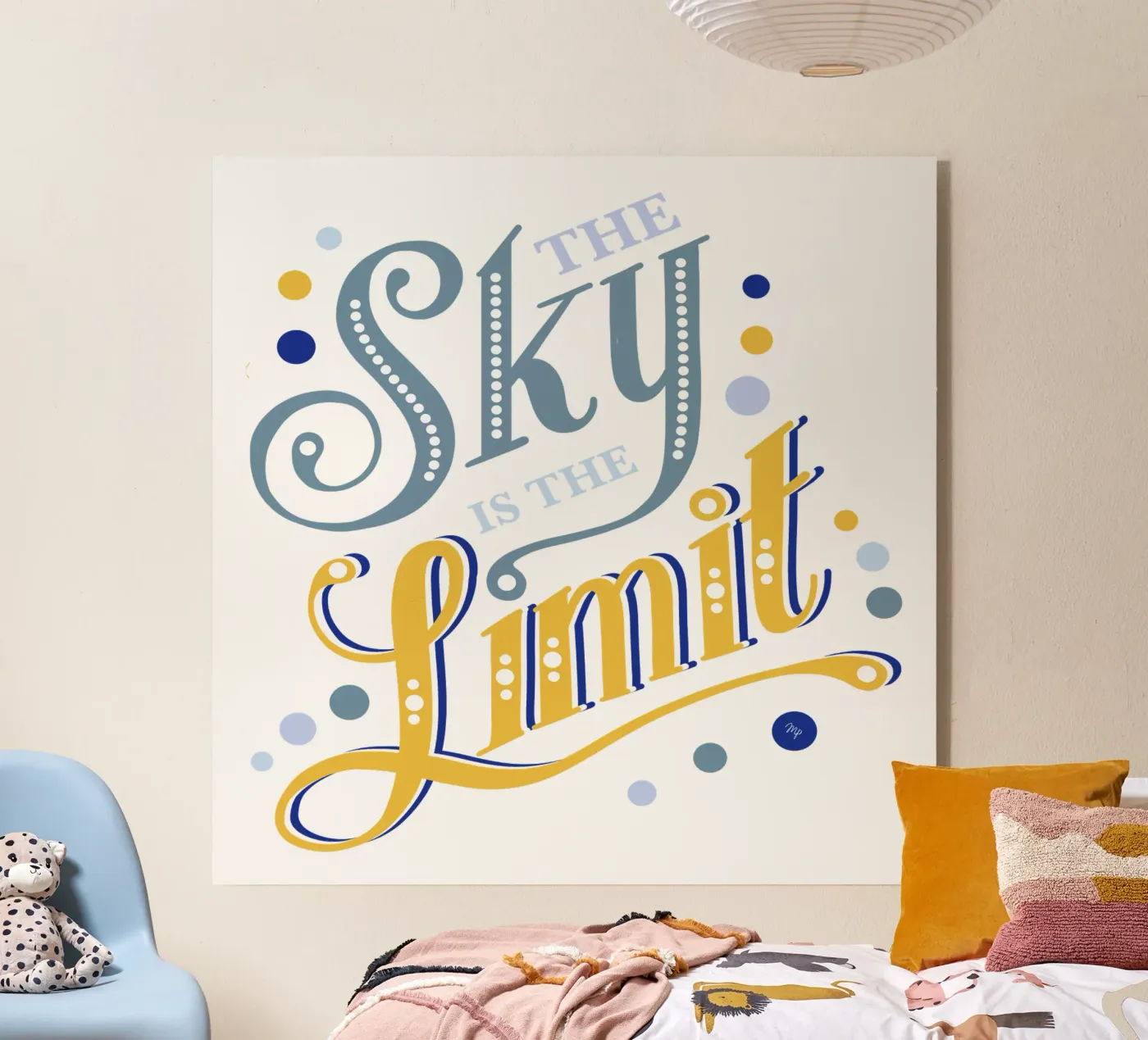 The Sky is the Limit quote acrylic glass by Martina