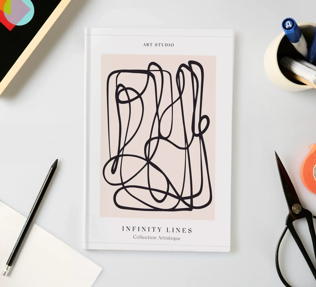 Modern abstract design notebook by Whole©