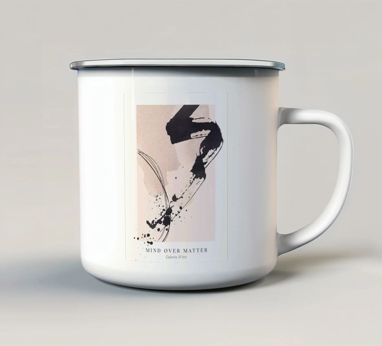 Arte astratta - Pennellate dinamiche tazza in smalto da Whole©
