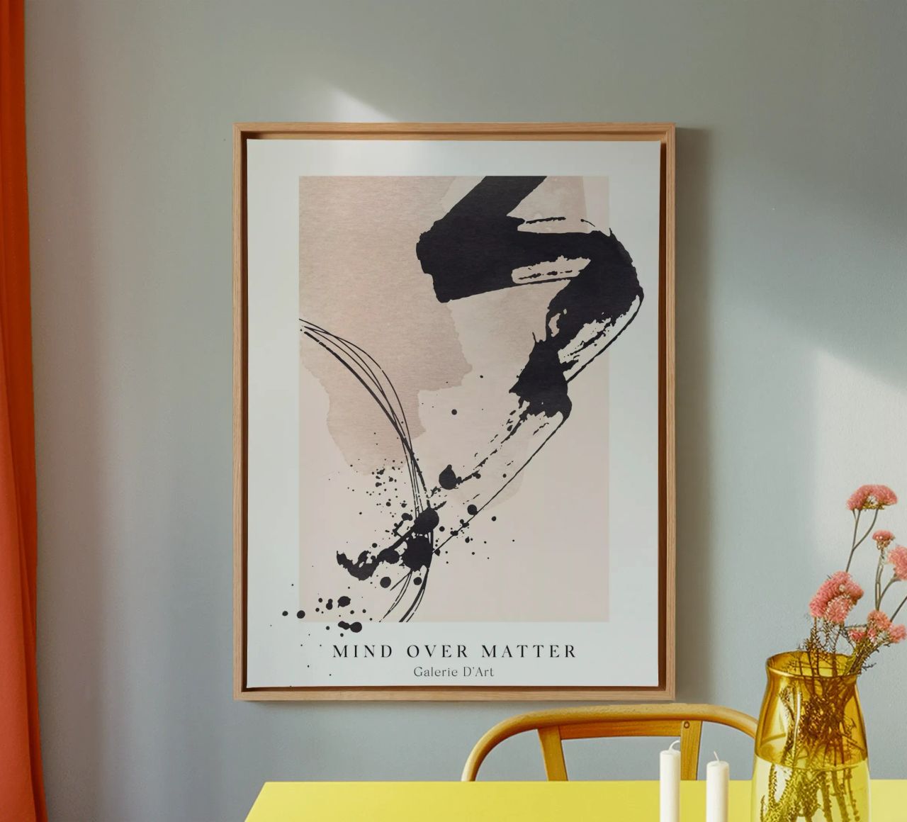 Abstract art - Dynamic brushstrokes canvas by Whole©