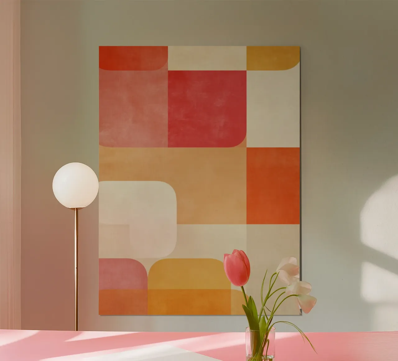 Warm Intersections poster da Geometrica