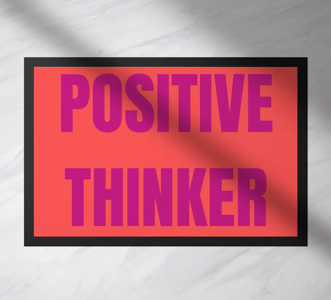 Positive Thinker doormat by Tabea Jule