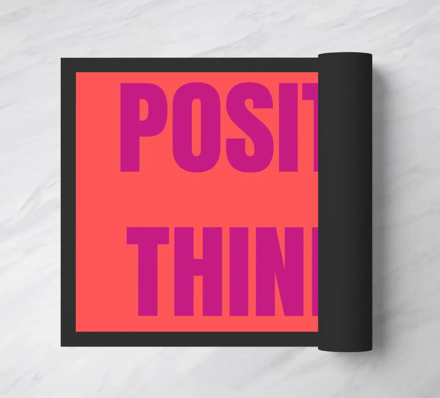 Positive Thinker doormat by Tabea Jule