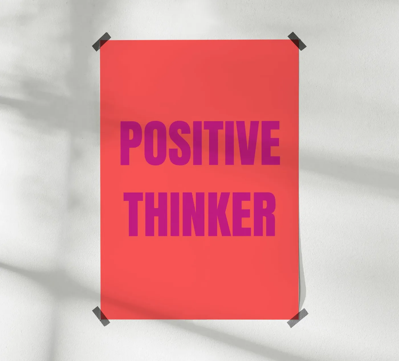 Positive Thinker poster van Tabea Jule