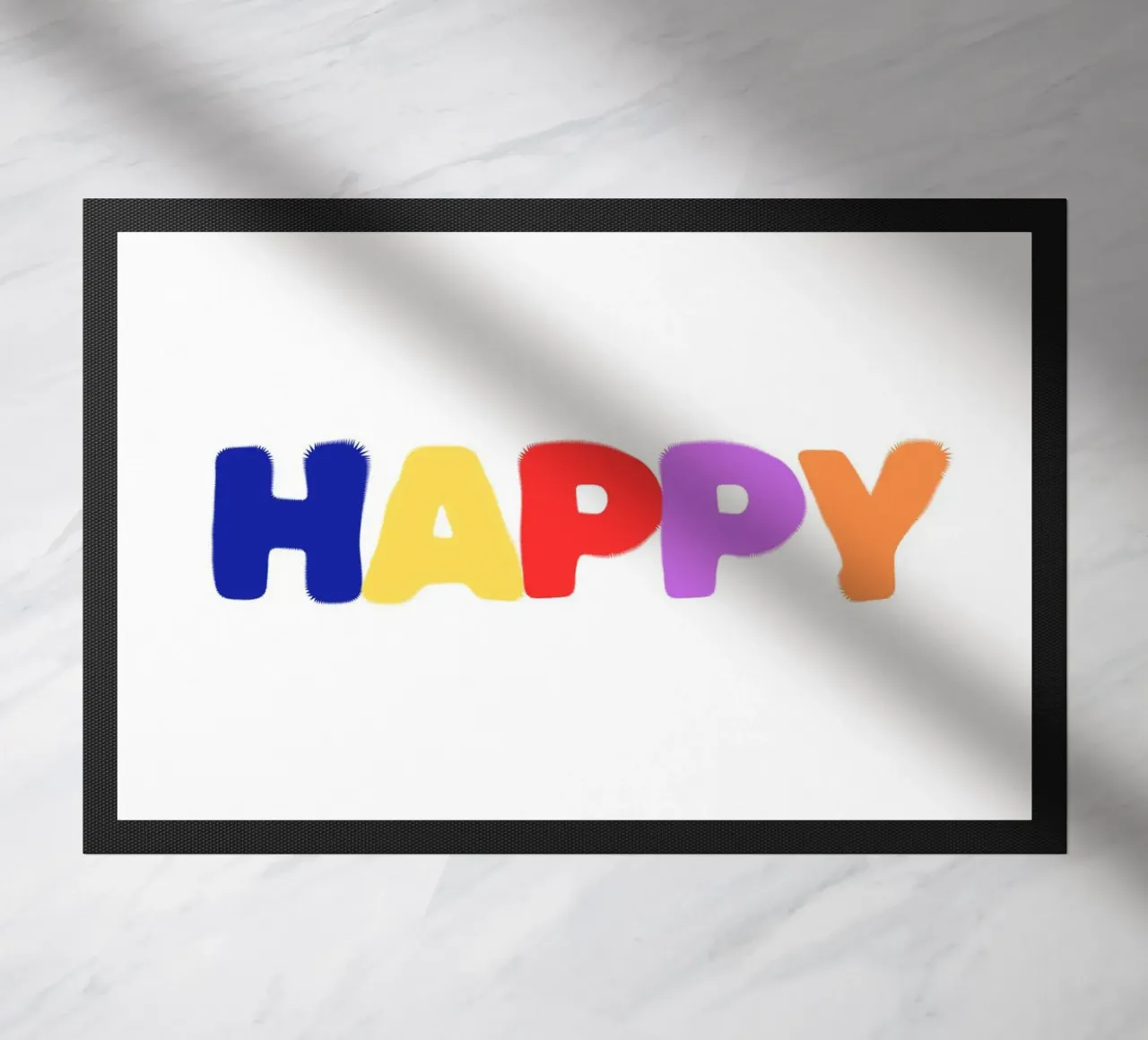 Happy doormat by Tabea Jule