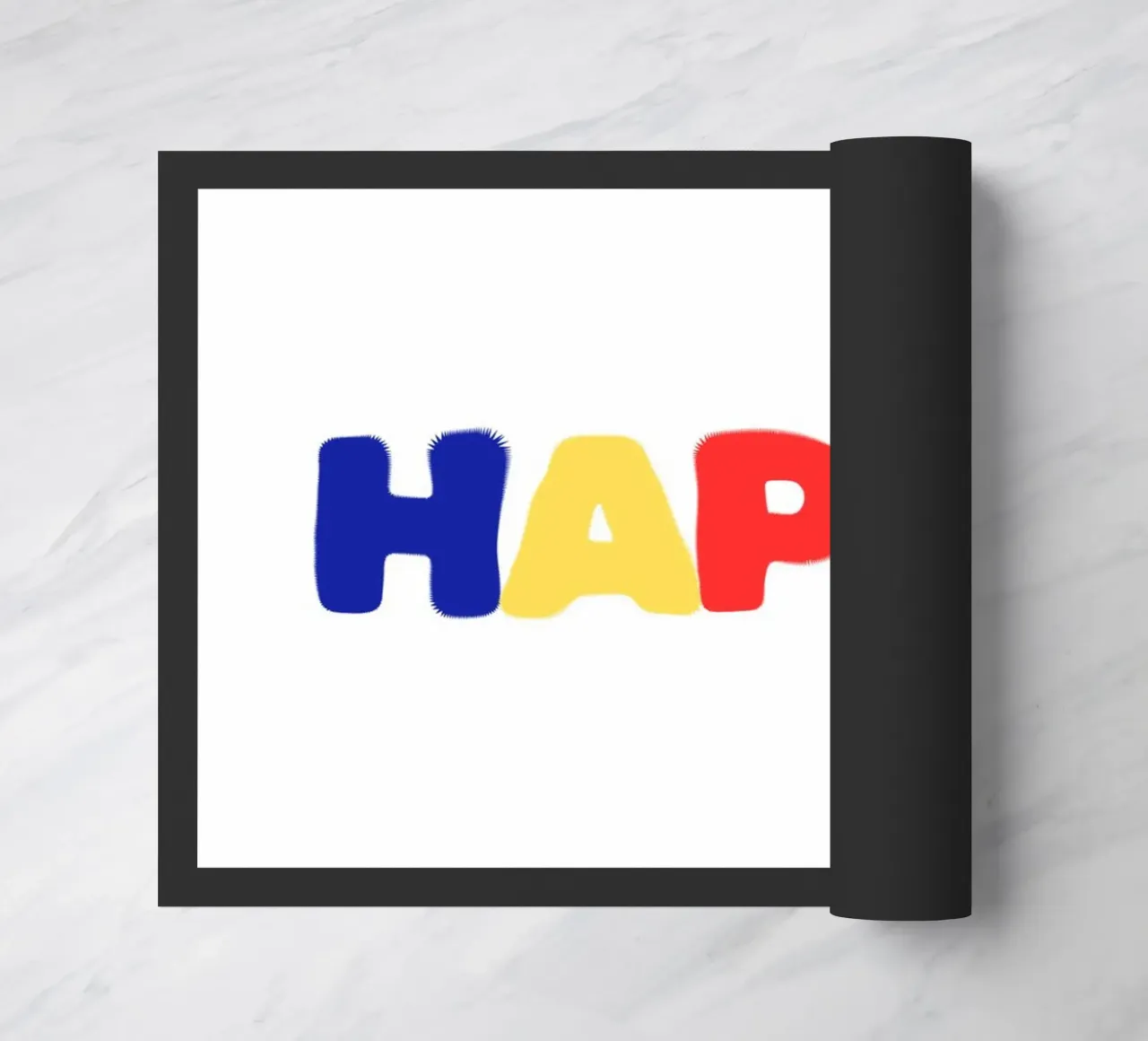 Happy doormat by Tabea Jule