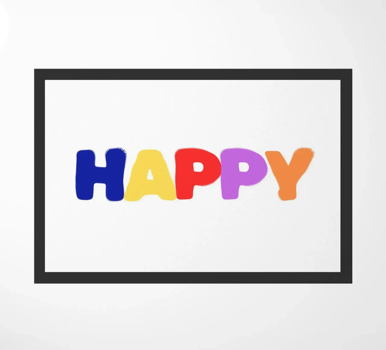 Happy doormat by Tabea Jule