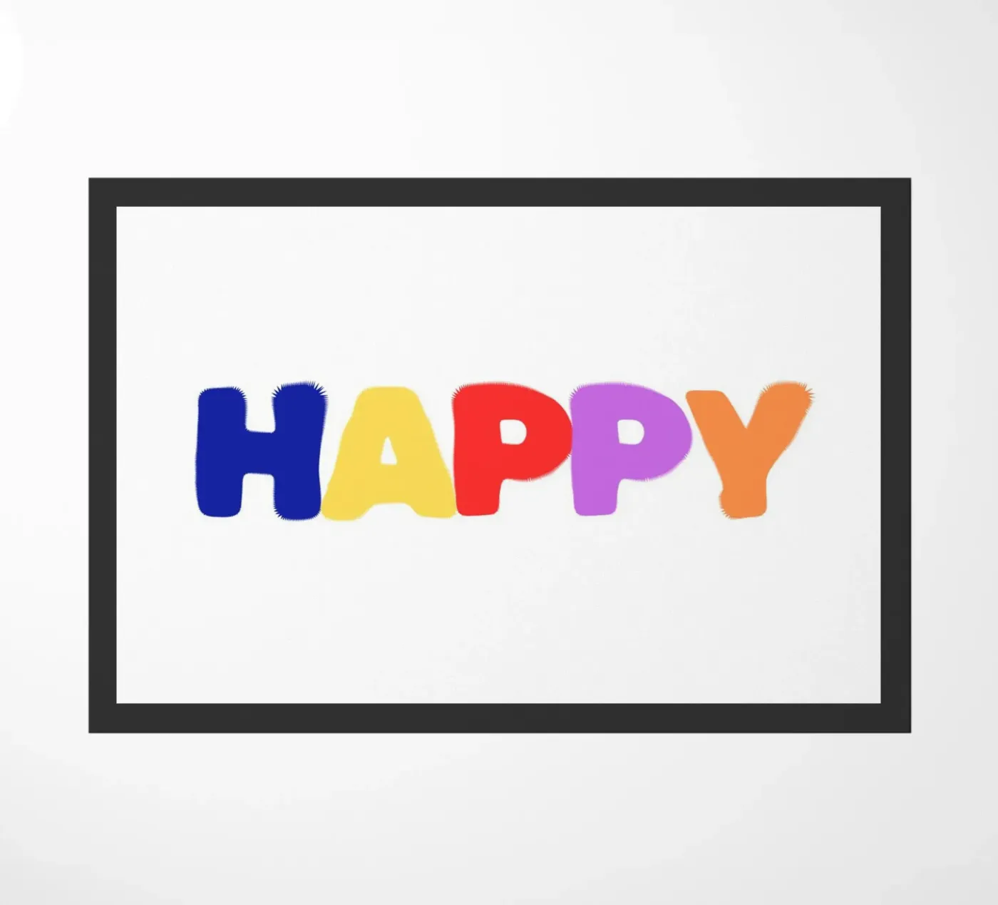 Happy deurmat van Tabea Jule