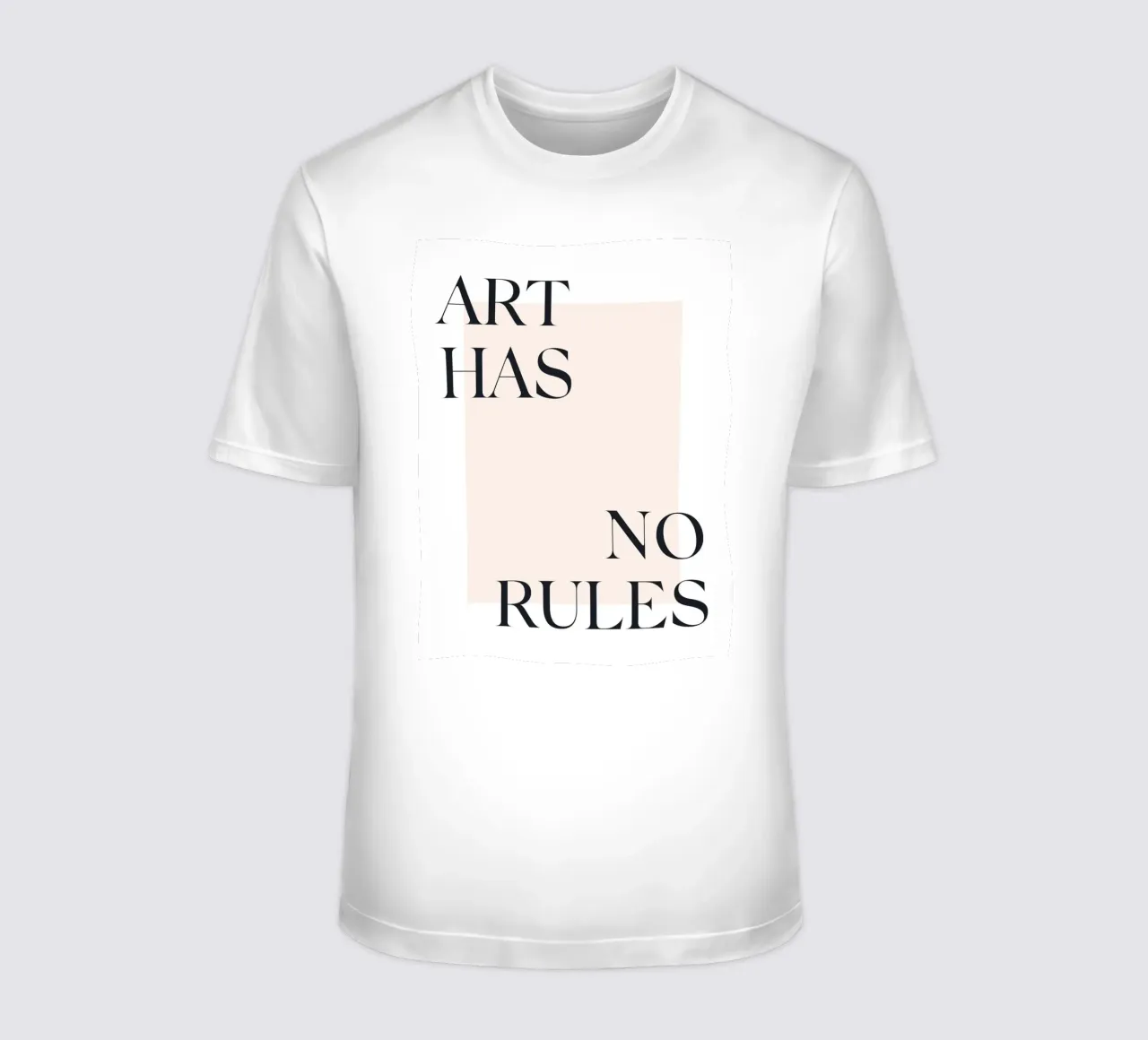 Art Has No Rules - Minimalist typography design t-shirt by Whole©