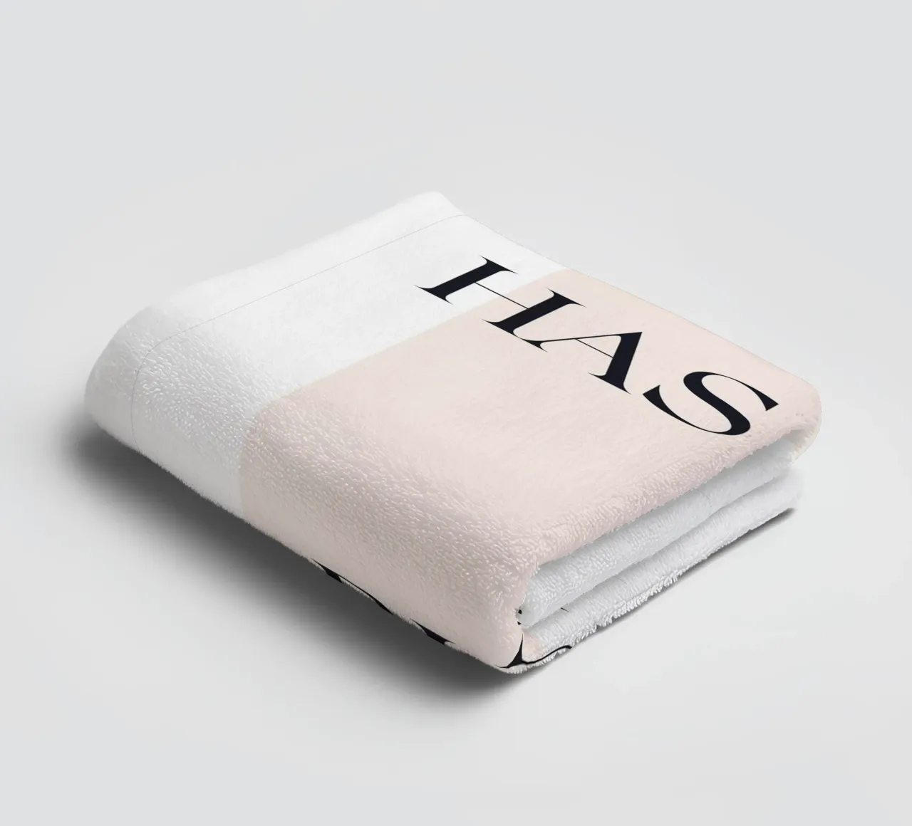 Art Has No Rules – Minimalistisches Typografie-Design Handtuch von Whole©