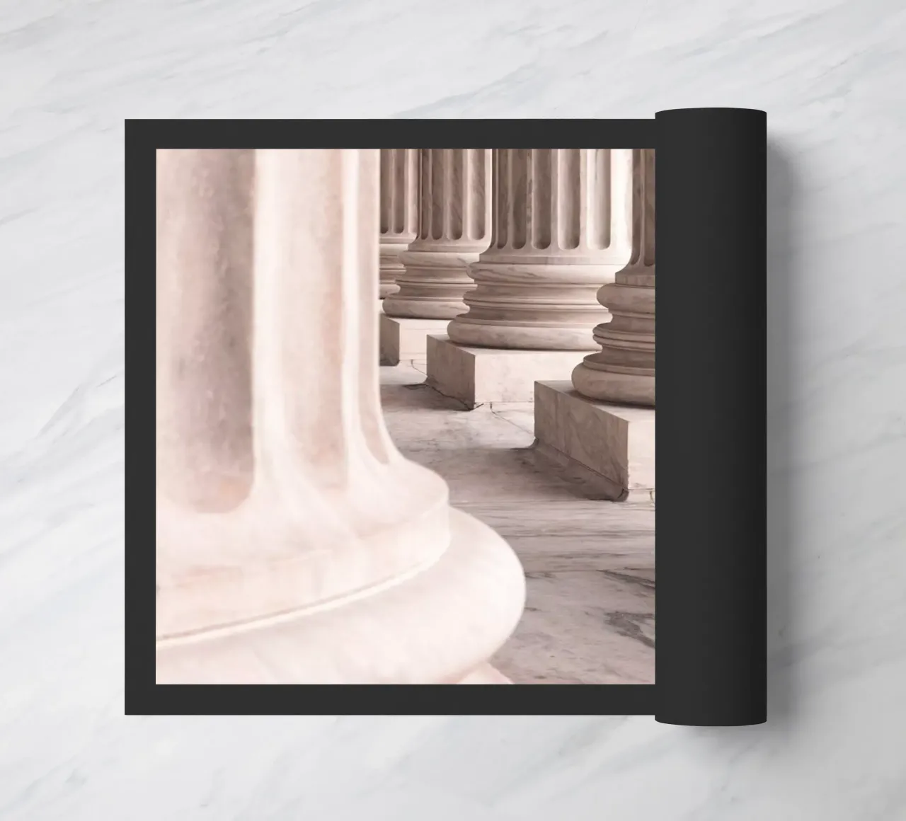 Classic marble columns - architecture photography doormat by Whole©