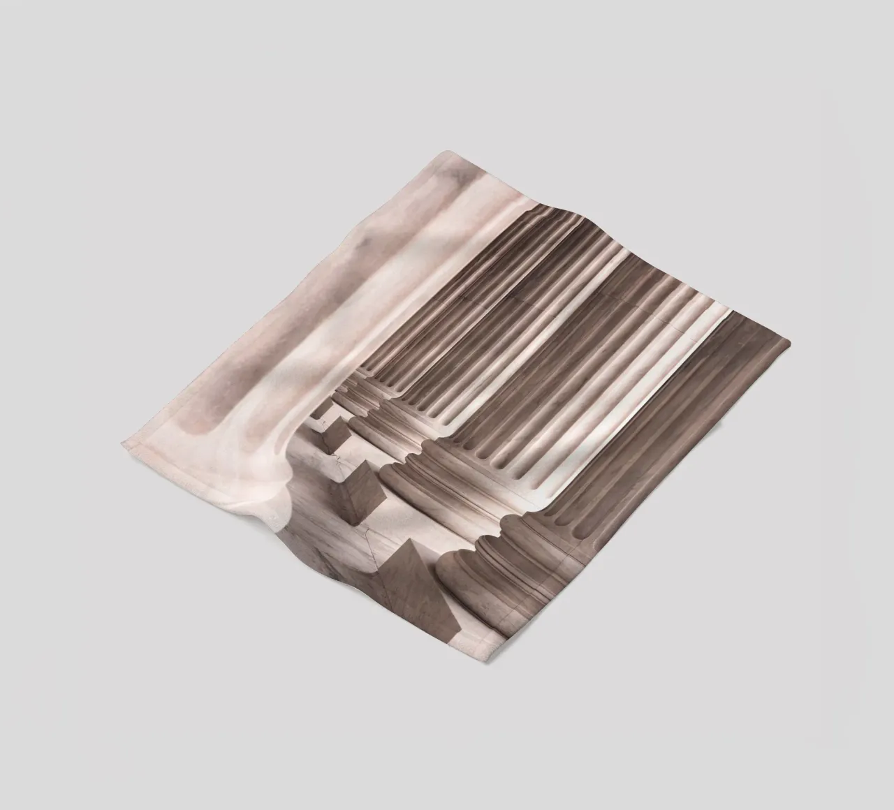 Classic marble columns - architecture photography fleece blanket by Whole©
