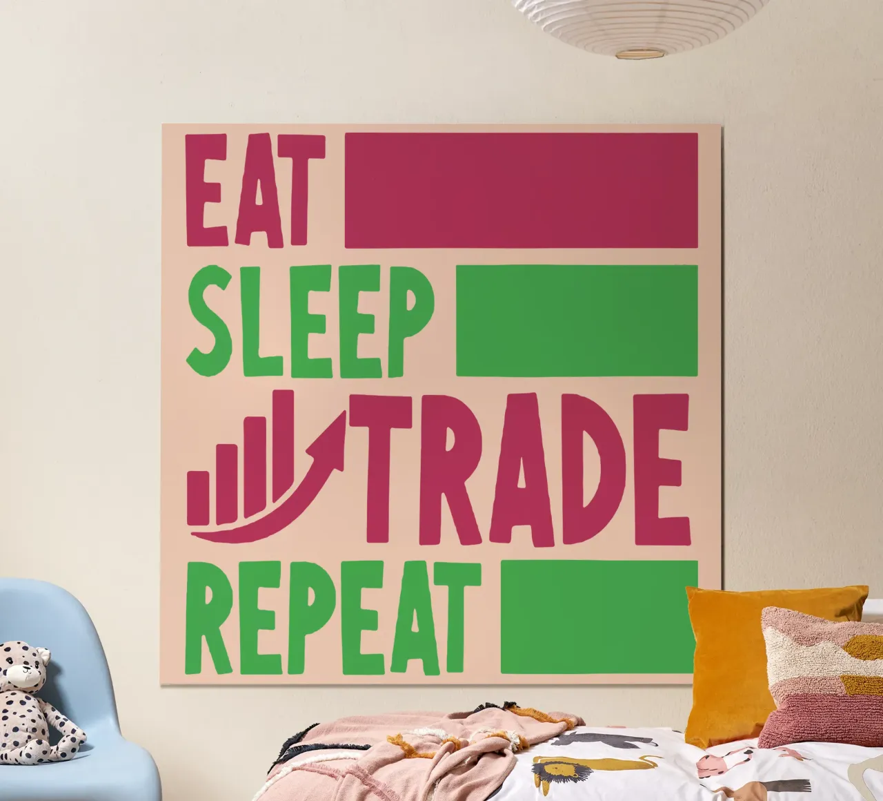 Mangiare, dormire, commerciare, ripetere poster da Gunawan Rb