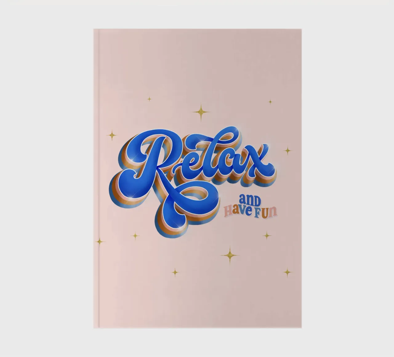 Relax and Have Fun. Retro Vibes. notebook by CalliLetters