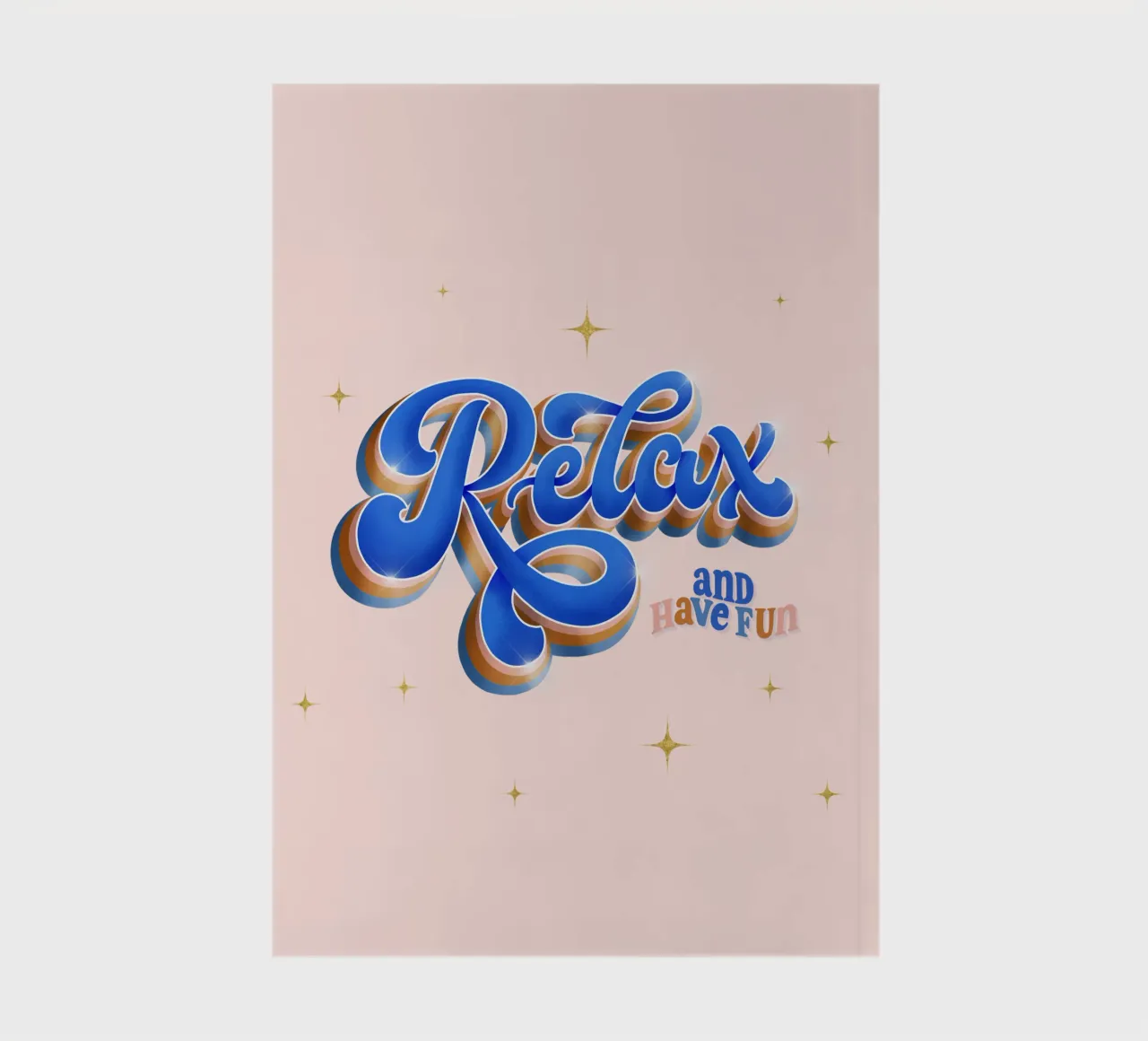 Relax and Have Fun. Retro Vibes. notebook by CalliLetters