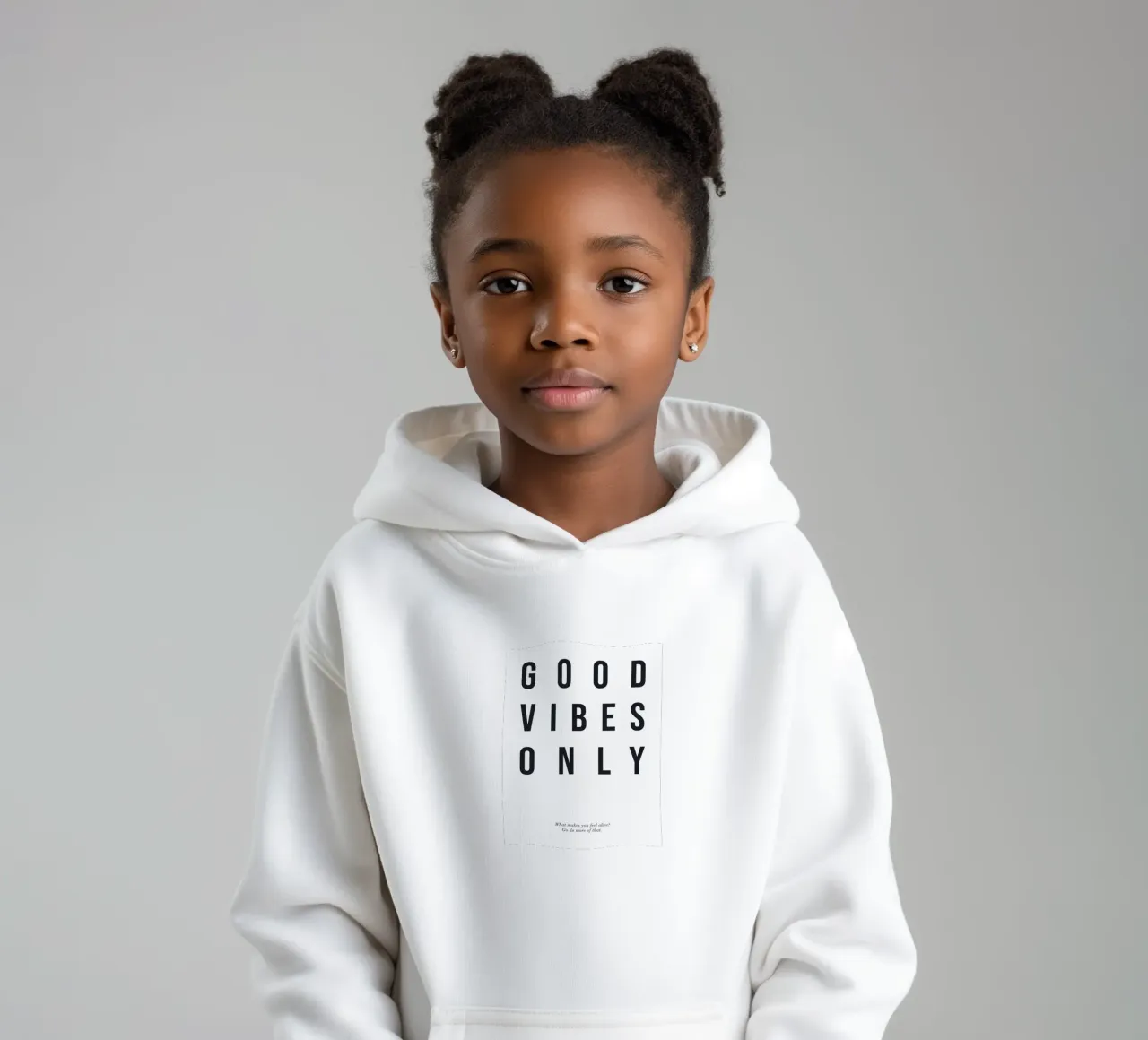 Good Vibes Only - Stampa tipografica moderna felpa bambino con cappuccio da Whole©