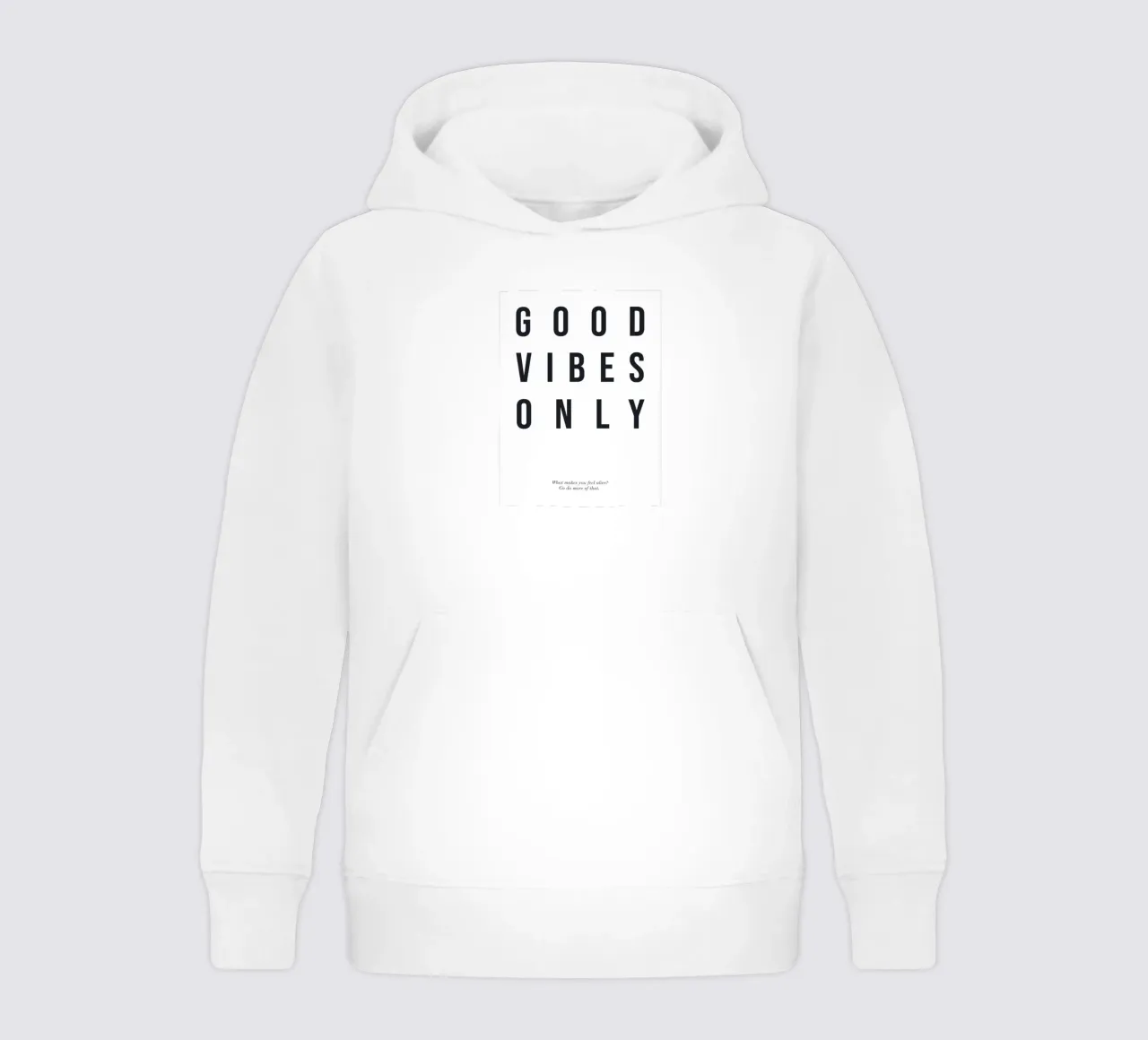 Good Vibes Only - Stampa tipografica moderna felpa bambino con cappuccio da Whole©
