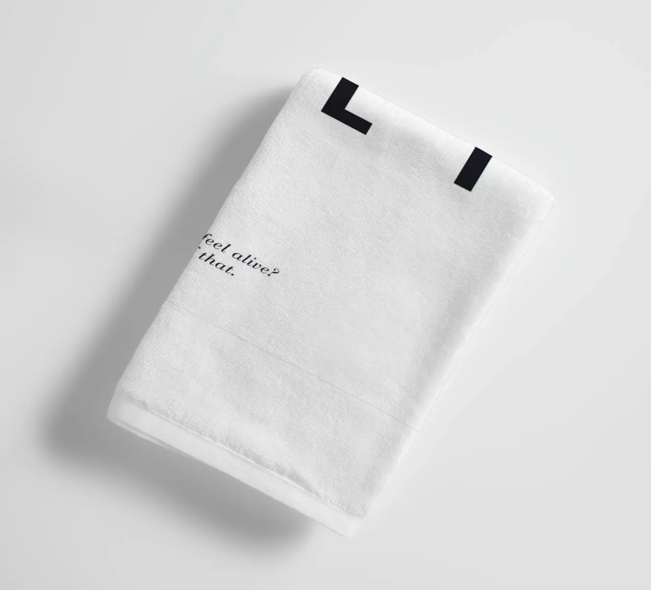 Good Vibes Only - Modern typography print towel by Whole©