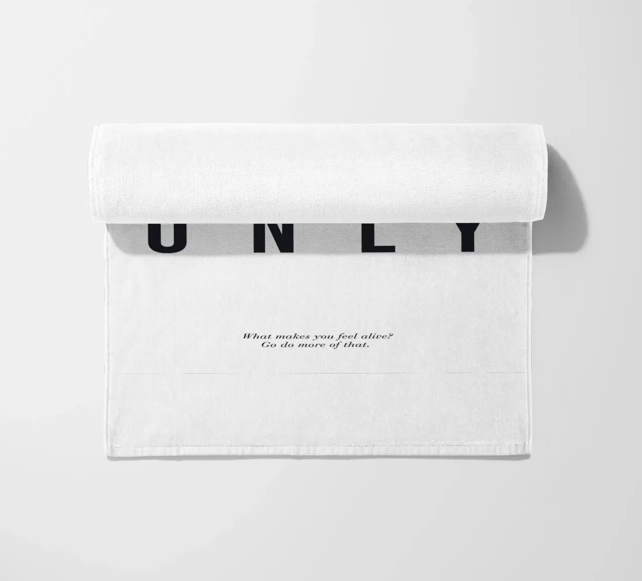 Good Vibes Only - Modern typography print beach towel by Whole©