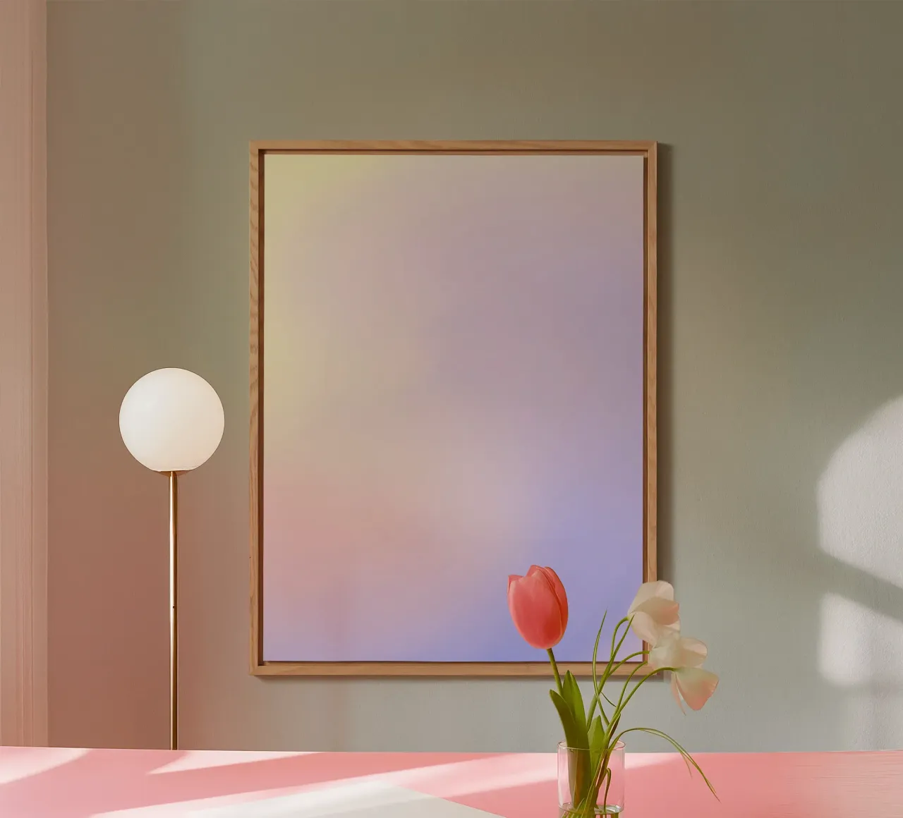 Aura Print, Energy Poster, Gradient Wall Art, Colourful Art Alu-Dibond von Dreamscape