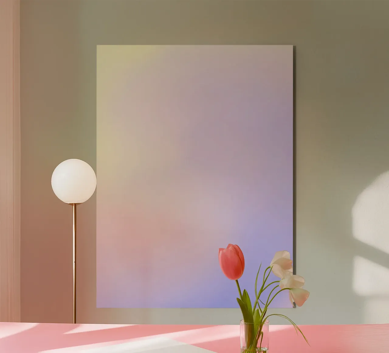 Aura Print, Energy Poster, Gradient Wall Art, Colourful Art Alu-Dibond von Dreamscape