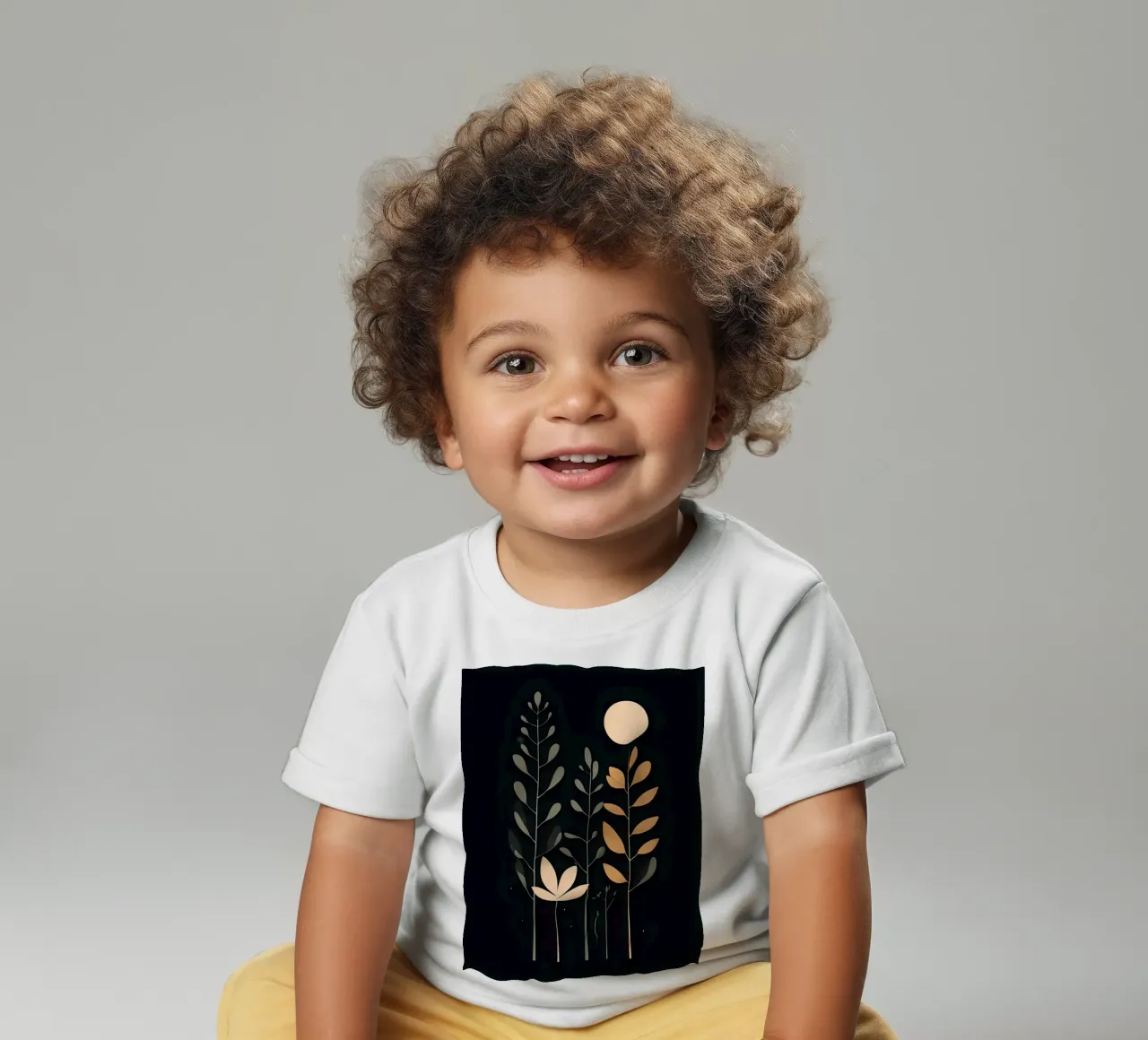 Foglie botaniche minimaliste maglietta neonato da Artistic-shop