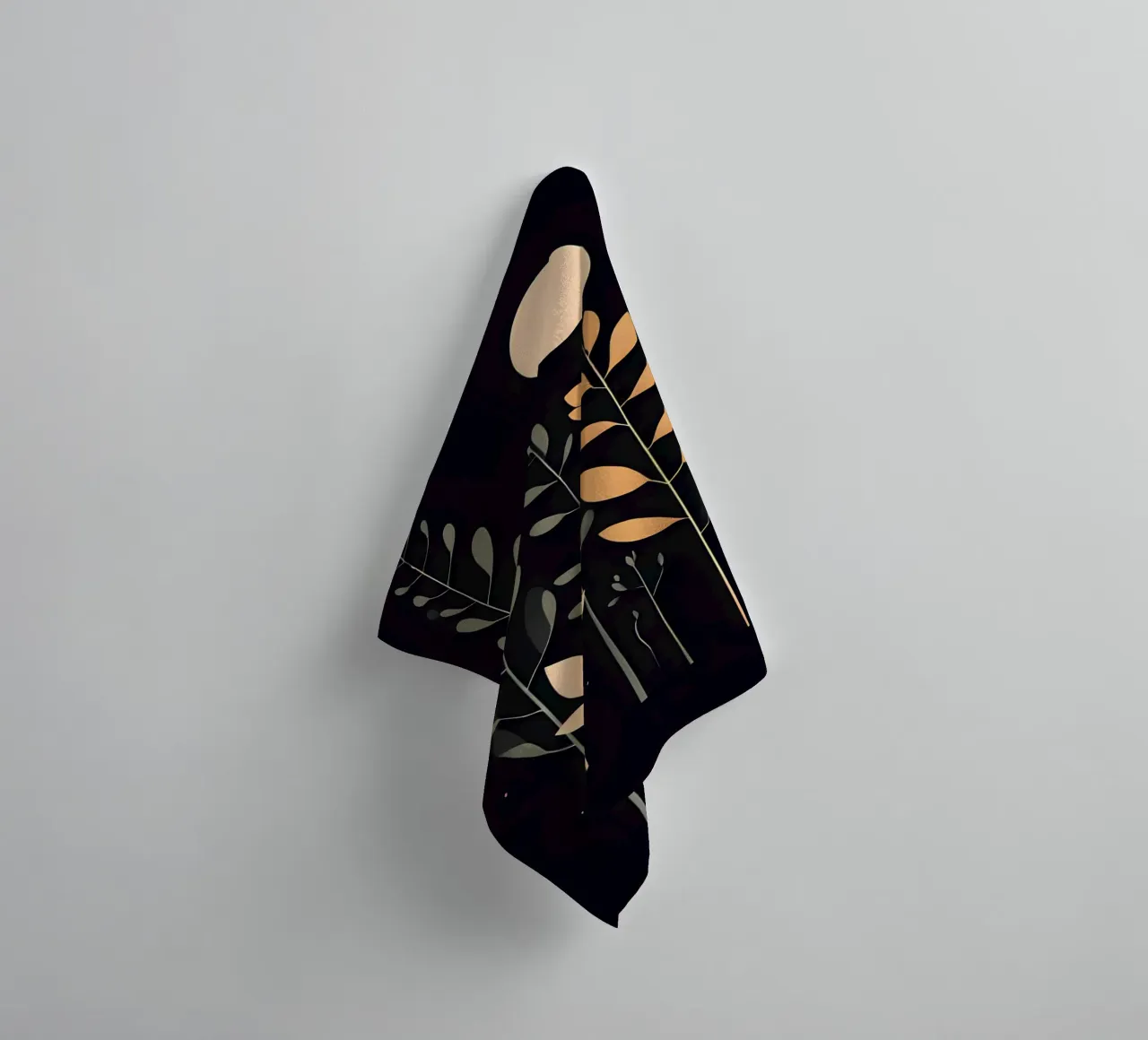 Foglie botaniche minimaliste asciugamano da bagno da Artistic-shop