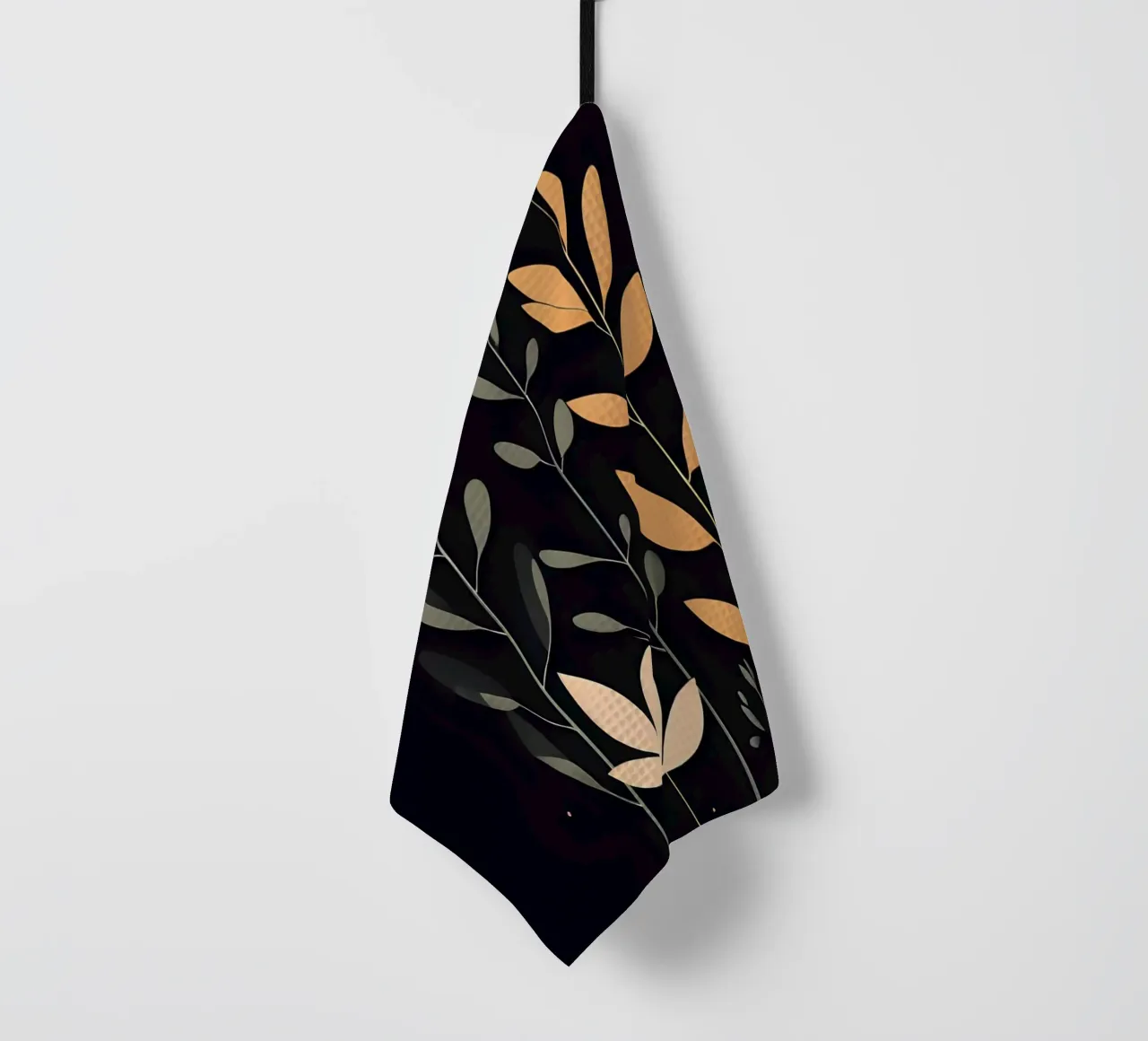 Foglie botaniche minimaliste canovaccio da cucina da Artistic-shop